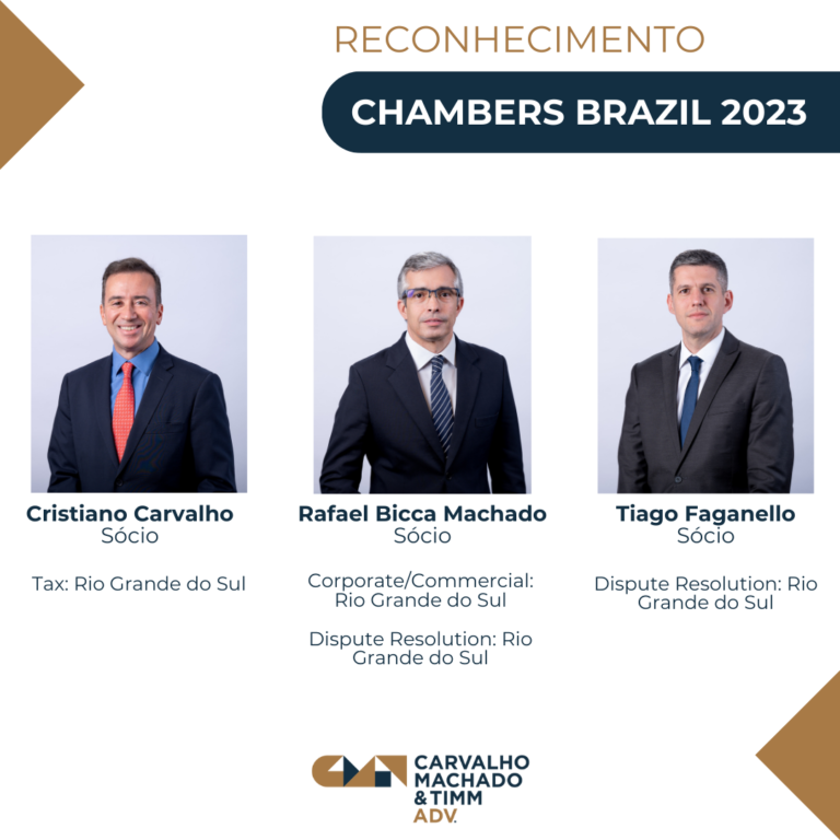 Reconhecimento Chambers Brazil 2023 CMT Adv Carvalho, Machado e